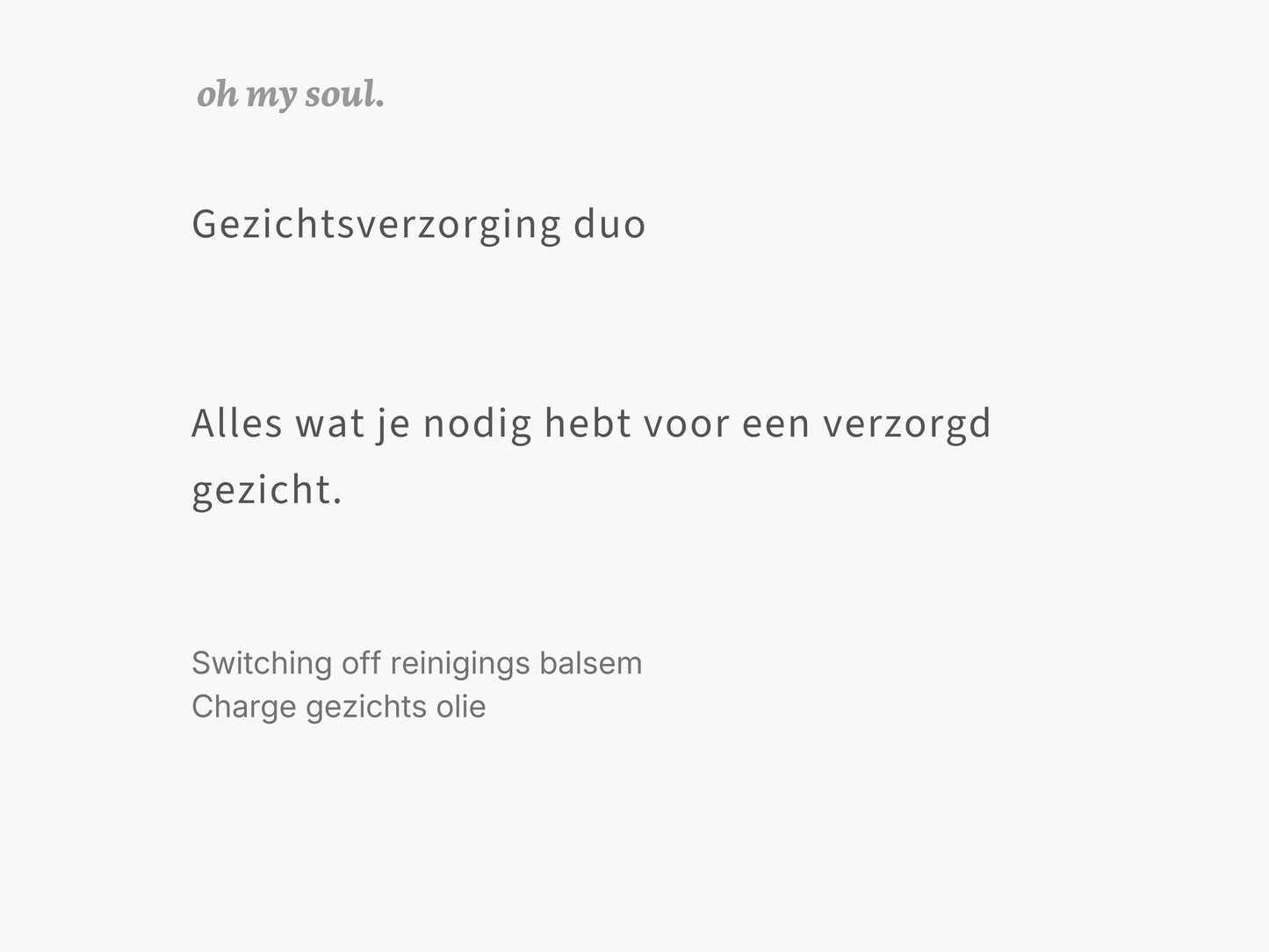 Gezichtsverzorging duo