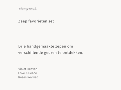 Zeep favorieten set